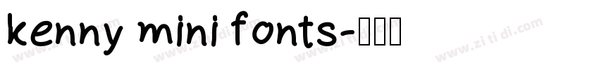 kenny mini fonts字体转换